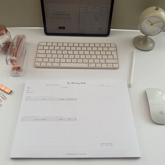 My Meeting Notes - A4 Desk Pad