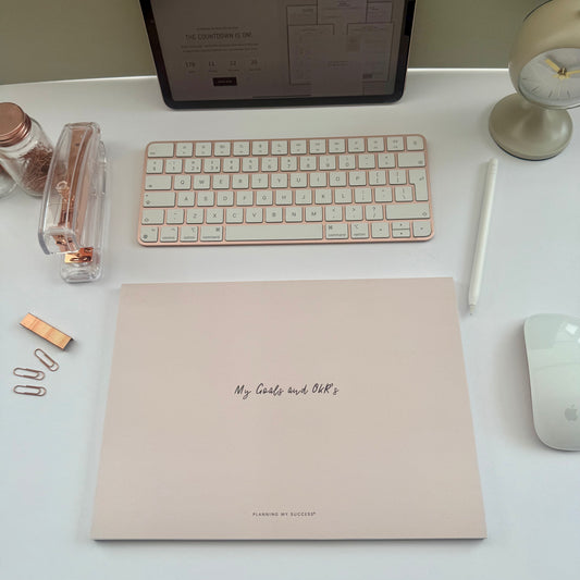 My Goals and OKR's - A4 Desk Pad