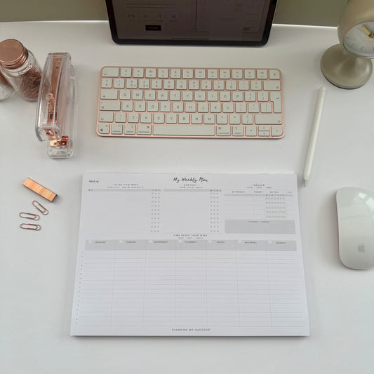 My Weekly Plan - Dashboard A4 Desk Pad