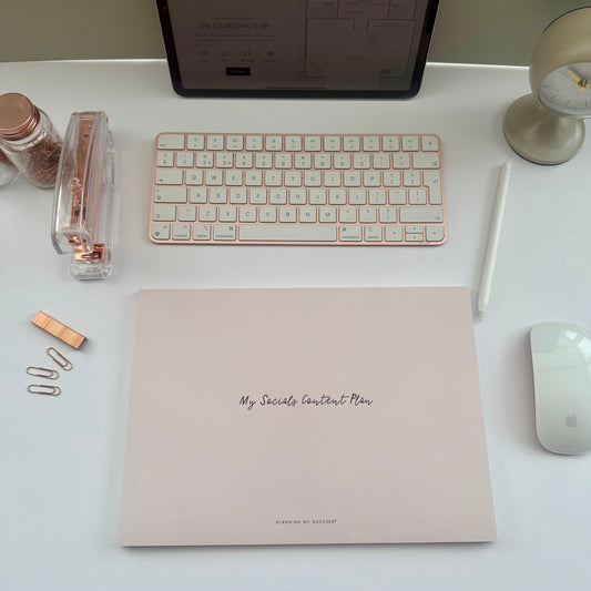 My Socials Content Plan - A4 Desk Pad