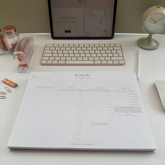 PRINTABLE My Daily Plan - Dashboard A4 Desk Pad