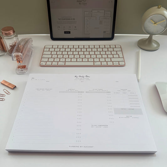My Daily Plan - Dashboard A4 Desk Pad