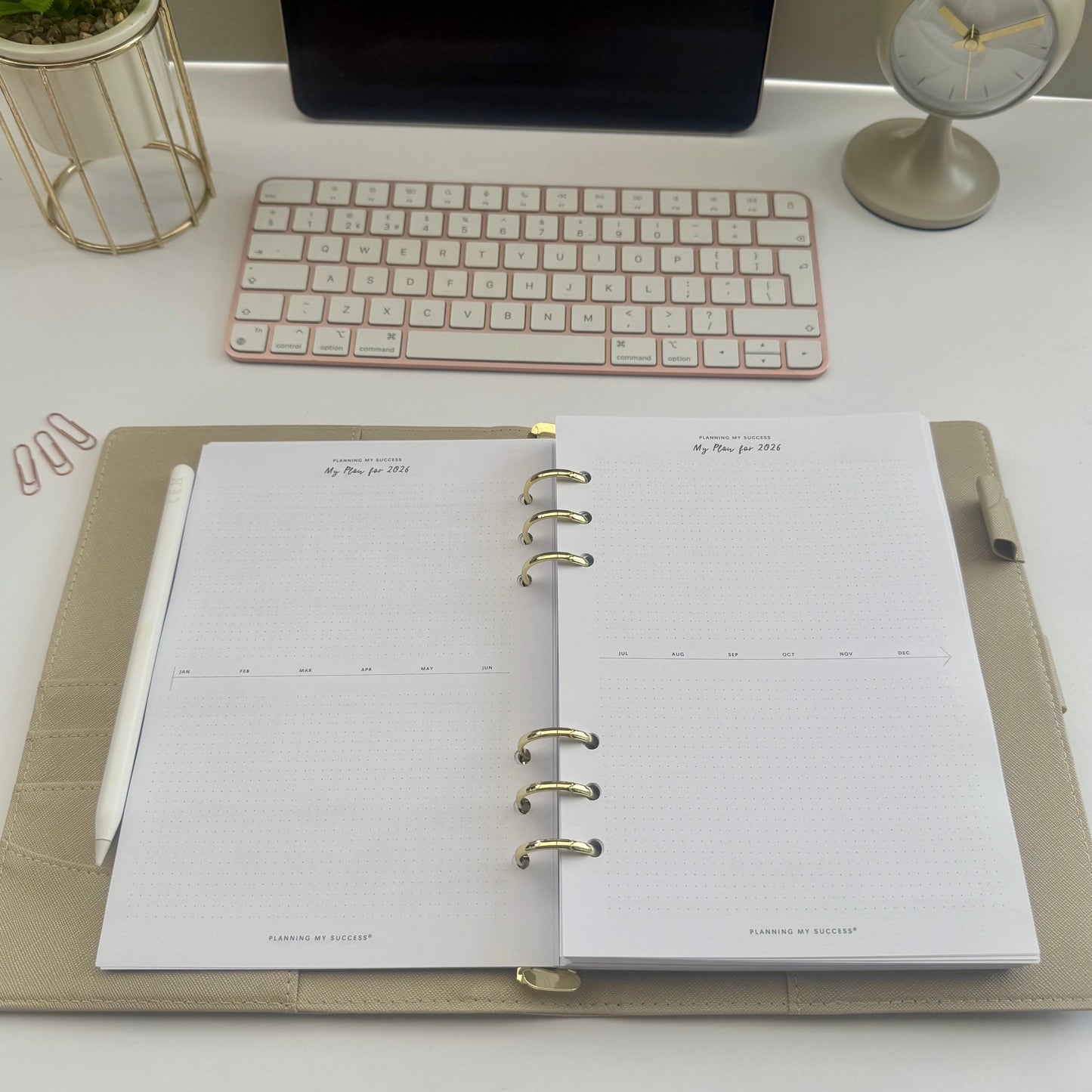 Planning my Success in 2026 - A5 Inserts Pack (Week on Two Page)