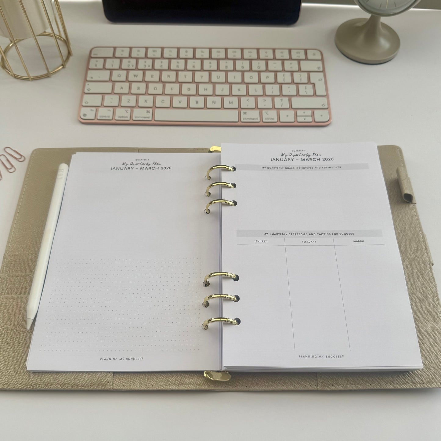 Planning my Success in 2026 - A5 Inserts Pack (Week on Two Page)