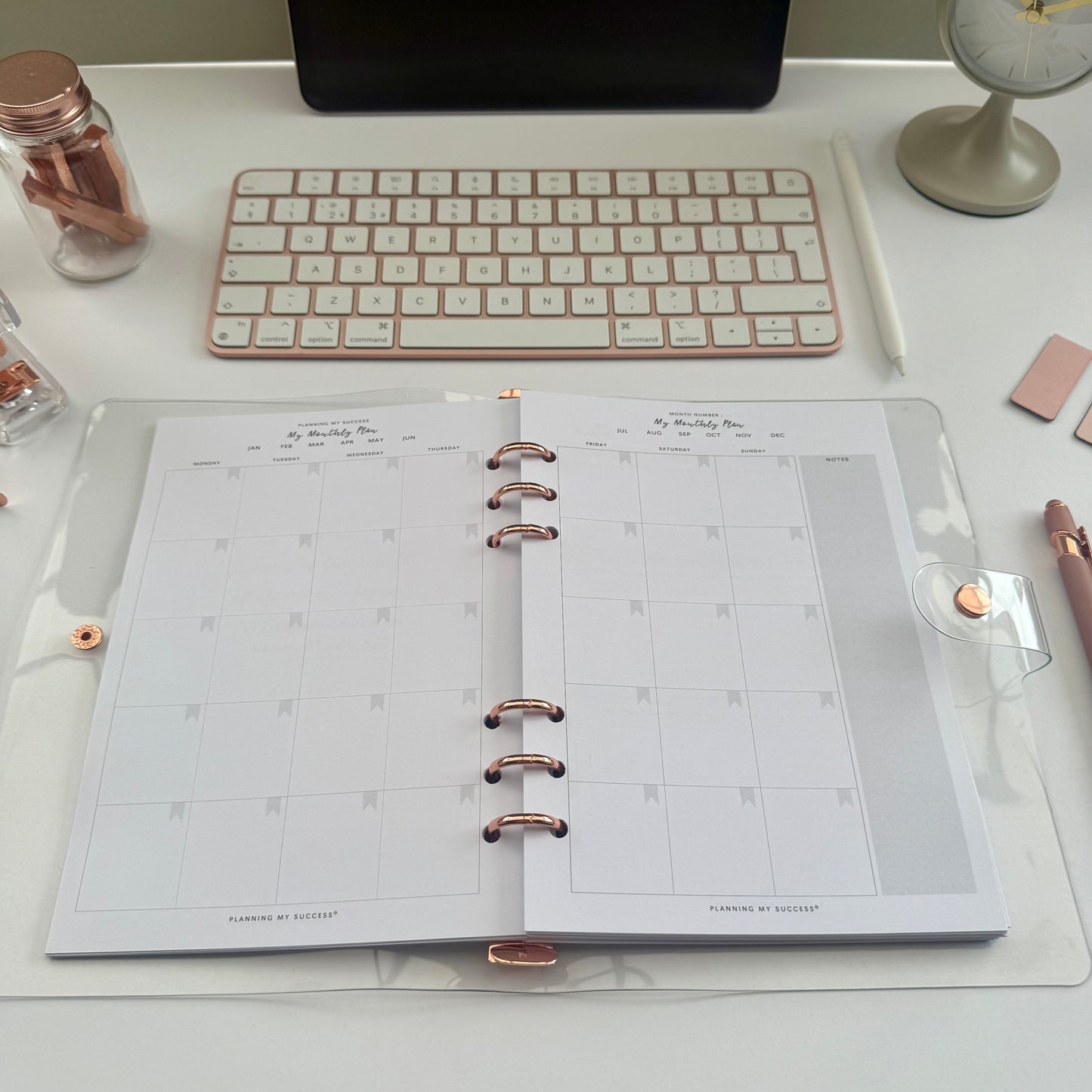 Planning my Success in the Year Ahead - A5 Undated Inserts Pack (Week on Two Page)