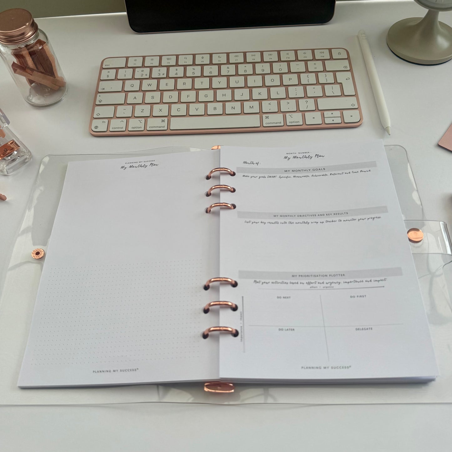 Planning my Success in the Year Ahead - A5 Undated Inserts Pack (Week on Two Page)