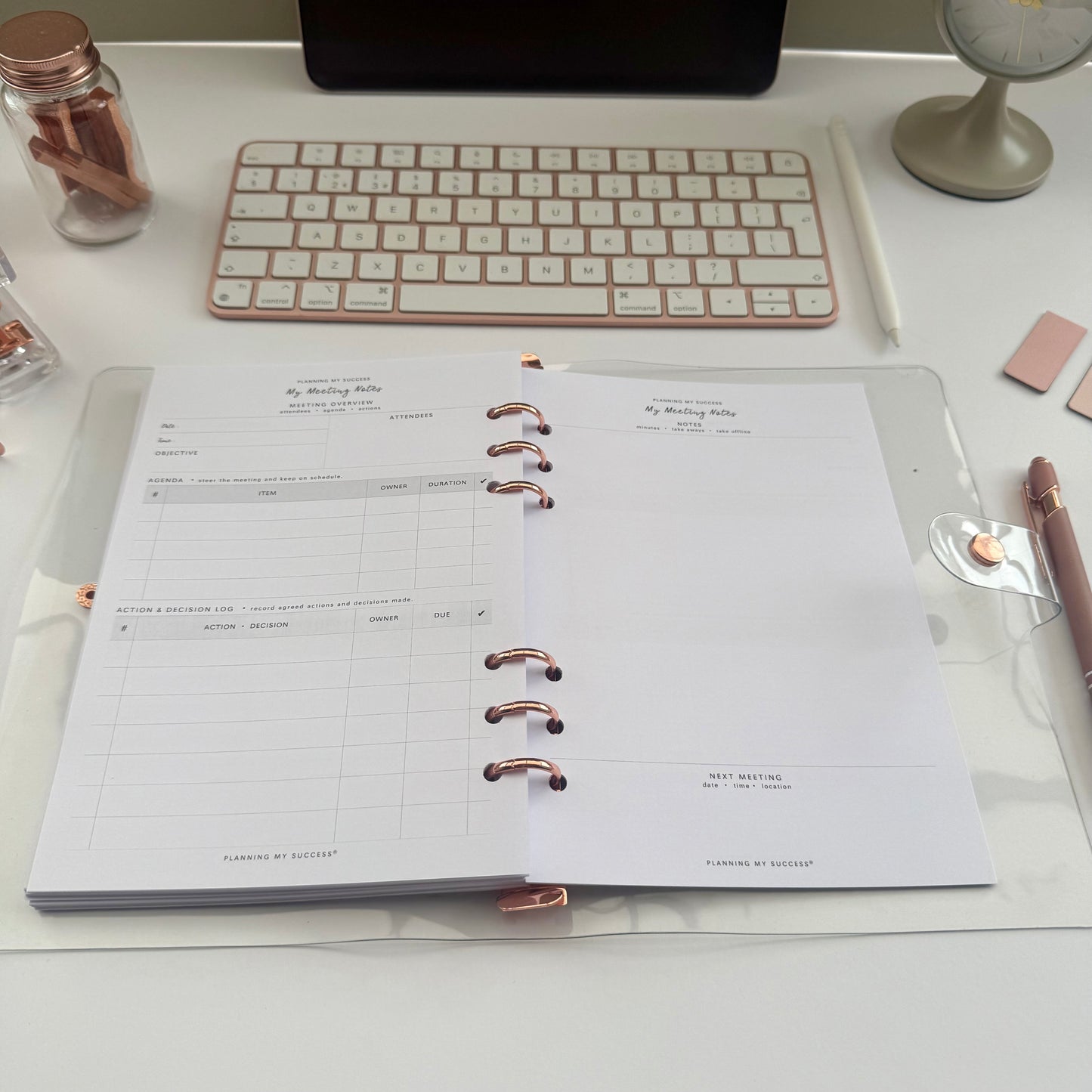 Planning my Success in the Year Ahead - A5 Undated Inserts Pack (Week on Two Page)