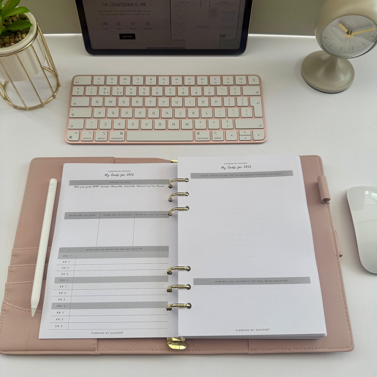 Planning my Success in 2026 - A5 Inserts Pack (Day on One Page)