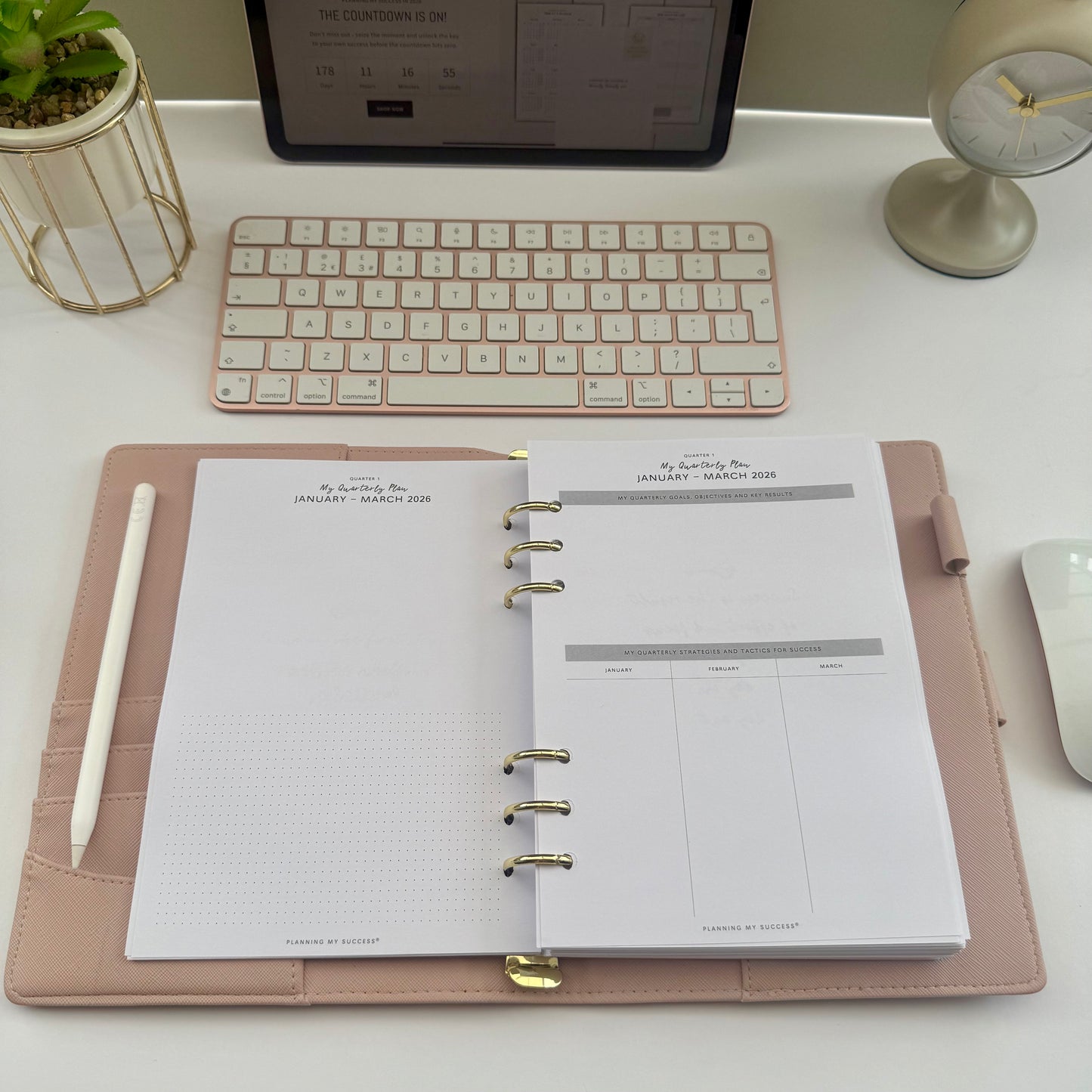 Planning my Success in 2026 - A5 Inserts Pack (Day on One Page)