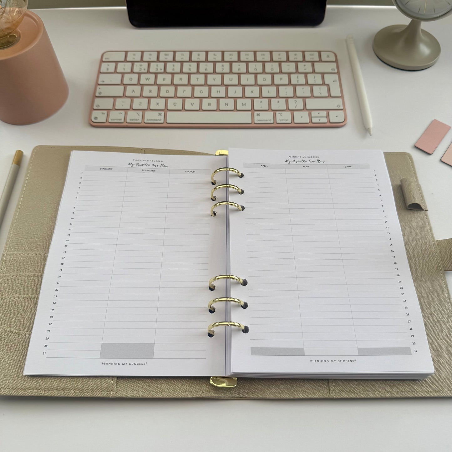Planning my Success in the Year Ahead - A5 Undated Inserts Pack (Day on One Page)