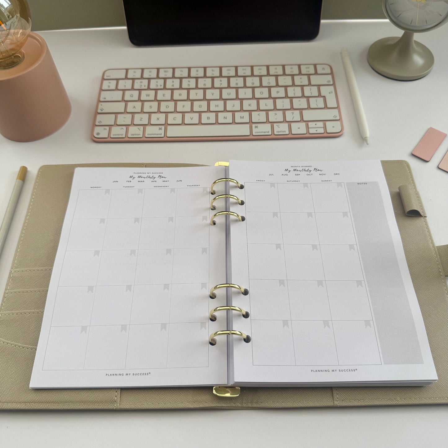 Planning my Success in the Year Ahead - A5 Undated Inserts Pack (Day on One Page)