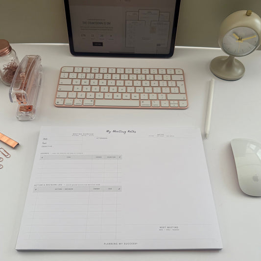 My Meeting Notes - A4 Desk Pad