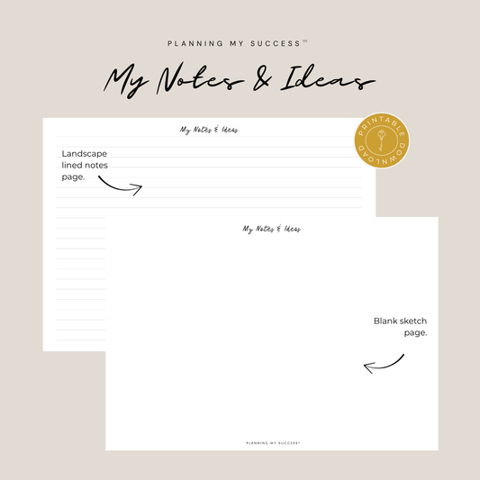 Notes & Ideas™ – Because every great success story starts with a blank page