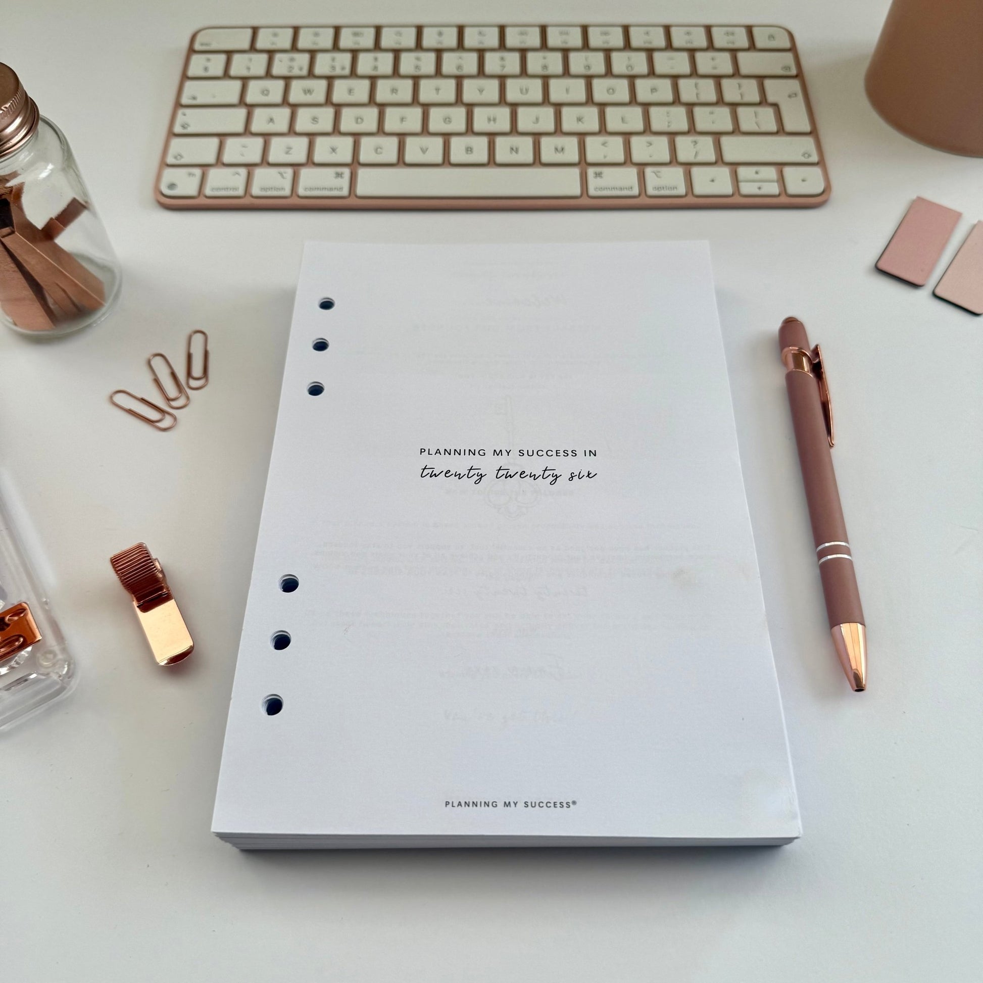 PRINTABLE Planning my Success in 2026 - Inserts Pack (Day on One Page Full Year Planner) - DETAILS BY EMMA